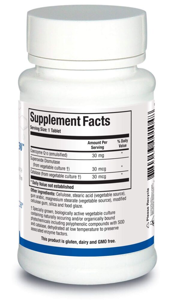 Version 1.0.0 Caja del suplemento CoQZyme Coenzima Q10 Biotics Research