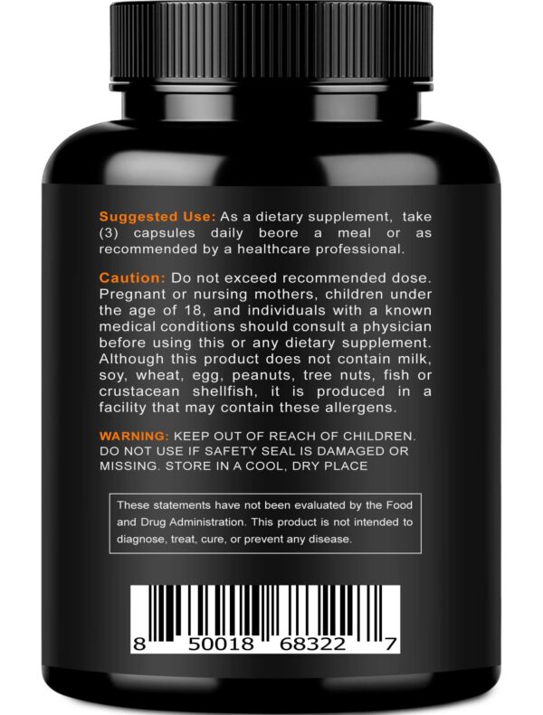 Caja frontal de suplemento cúrcuma curcumina 1300mg