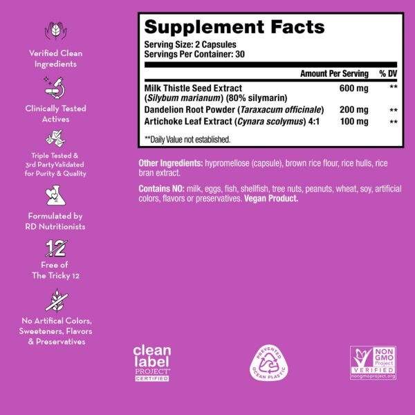 Caja suplemento detox hepático HUM Wing Man