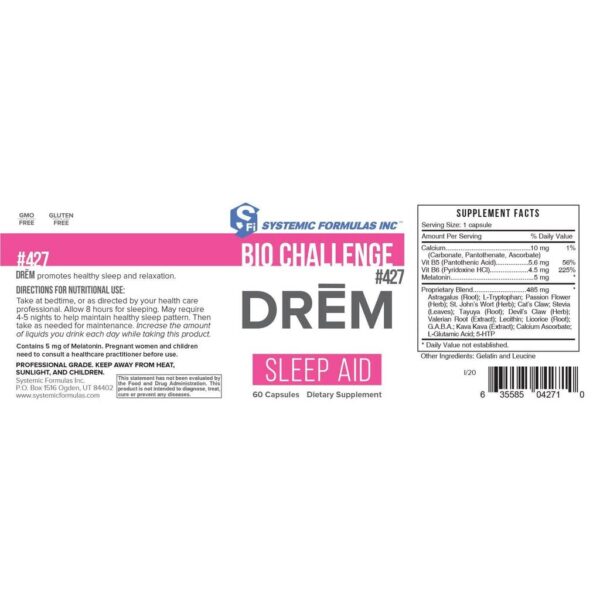Version 1.0.0 Caja suplemento DReM Systemic Formulas