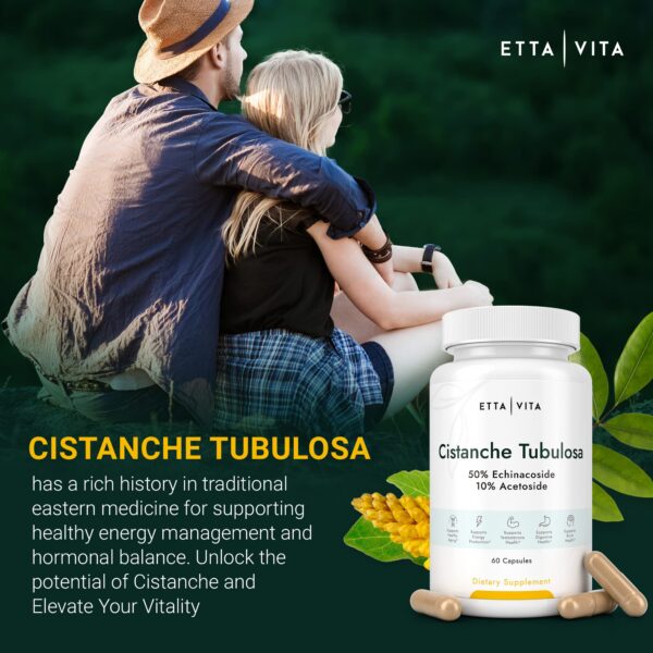 Caja del suplemento Etta Vita Cistanche Tubulosa para estrés