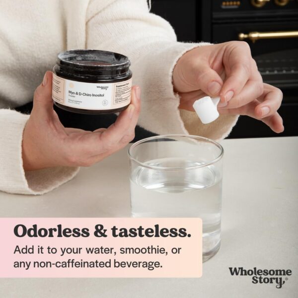 Caja de suplemento inositol y vitamina D3 para salud metabólica