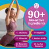Caja de suplemento multivitamínico premium para mujer