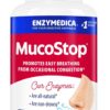 Caja suplemento natural MucoStop para congestión Enzymedica