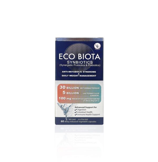 Etiqueta Eco Biota suplemento probiótico prebiotico
