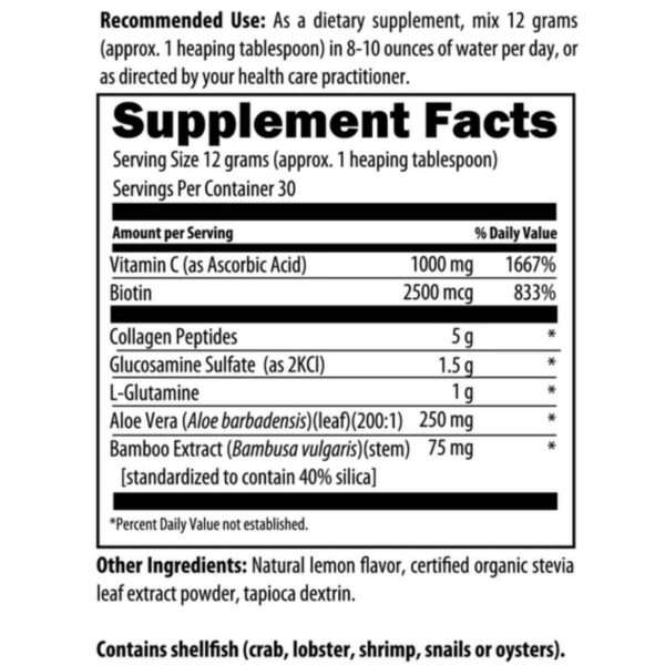 Caja del suplemento ProGlow Glow Getter con biotina y vitamina C