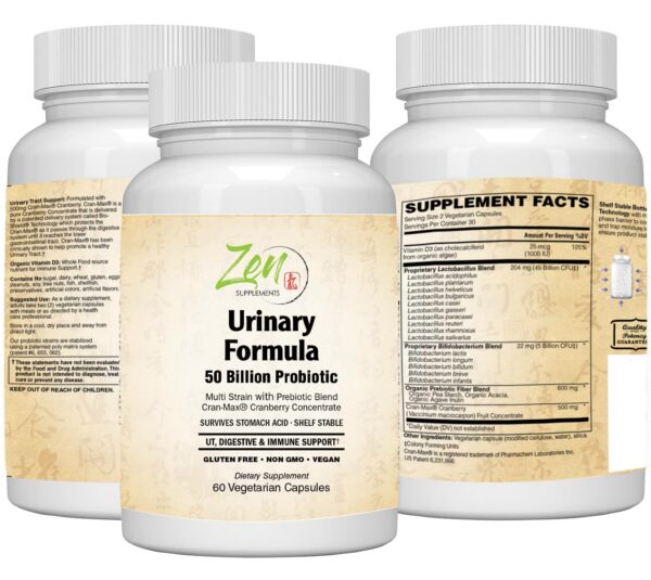 Caja de suplemento Zen Probiótico con arándano y prebióticos