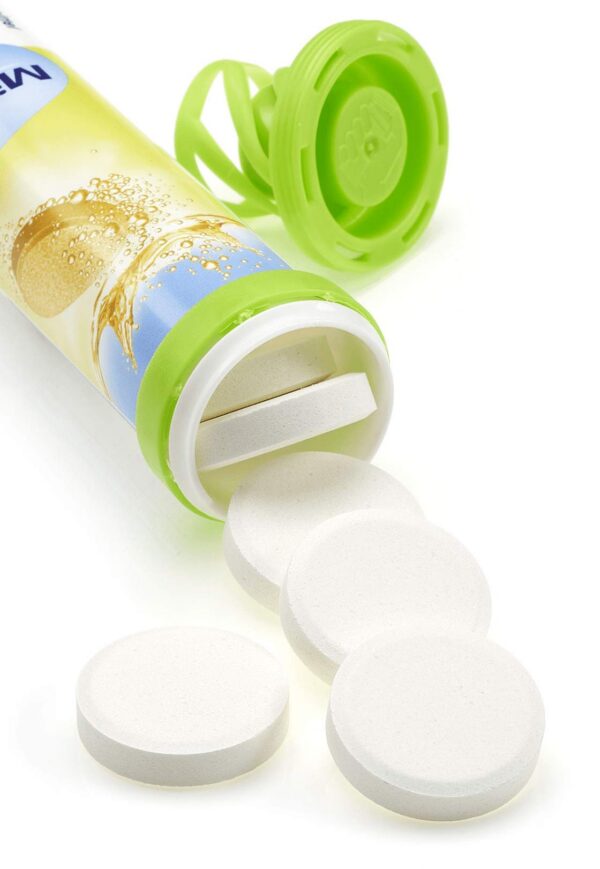 Etiqueta de magnesio efervescente