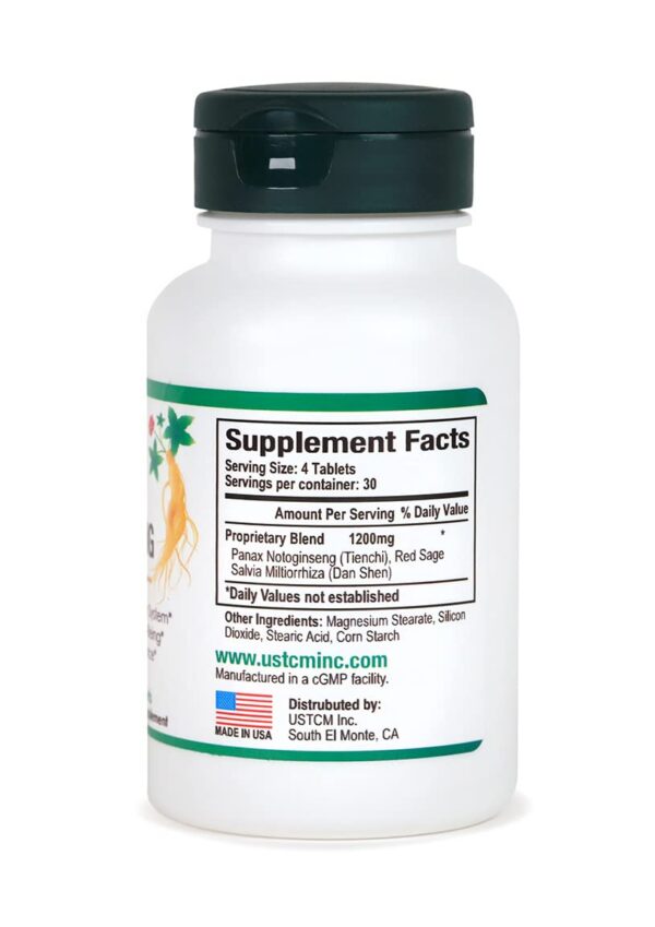 Version 1.0.0 Caja tabletas panax notoginseng ustcm sistema circulatorio saludable
