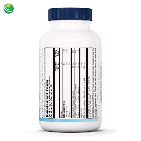 Version 1.0.0 Caja con tabletas de soporte esofágico Nutra BioGenesis