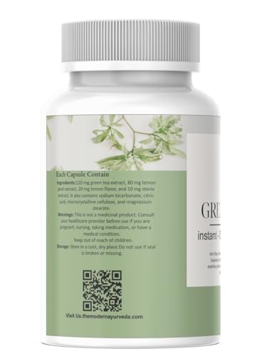 Version 1.0.0 Caja de tabletas té verde instantáneo con detalle