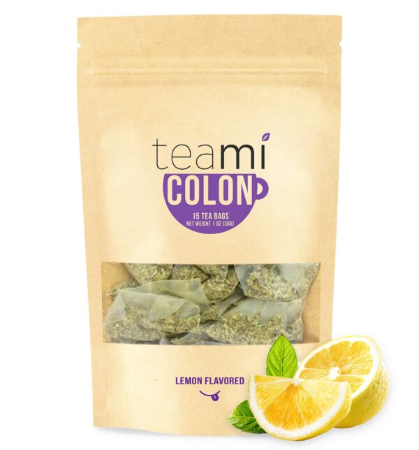 Caja de té detox colon natural Teami sabor limón 15 bolsitas