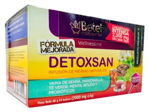 Caja de té Detoxsan Total Detox 24 bolsitas para desintoxicación