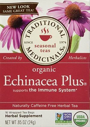 Caja té equinácea tradicional medicinals 96 bolsas