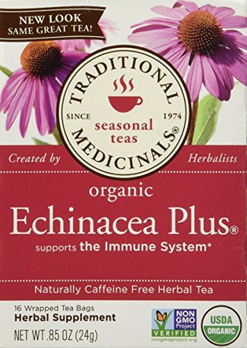 Caja té equinácea tradicional medicinals 96 bolsas