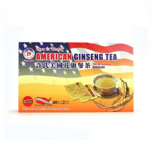 Caja Té Ginseng Americano Hsu's 40 bolsitas