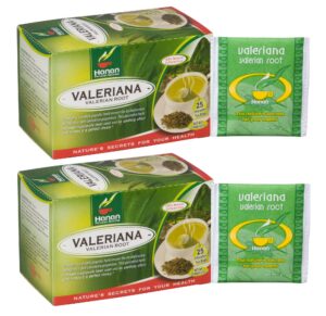 Caja de té de raíz de valeriana Hanan 50 bolsas