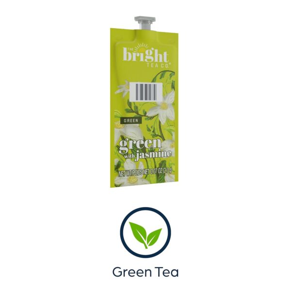 Caja de té verde con jazmín Bright Tea Co. vista lateral