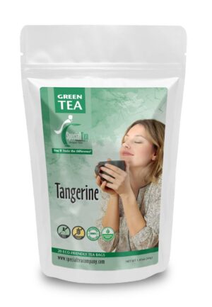 caja té verde con mandarinas 20 bolsitas special tea