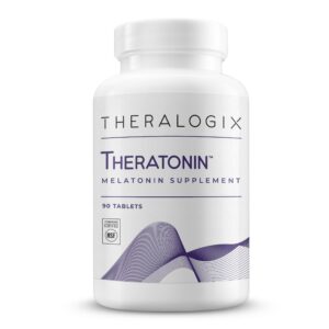 Caja Theralogix Theratonin suplemento melatonina para sueño mujer