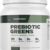 Caja Transparent Labs Prebiotic Greens polvo superalimentos durazno mango