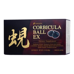 Caja Umeken Corbicula Ball EX con 60 sobres para hígado