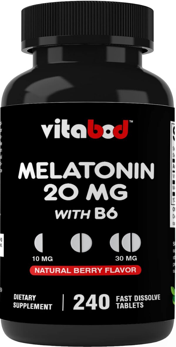 caja Vitabod melatonina 20 mg tabletas sabor berry