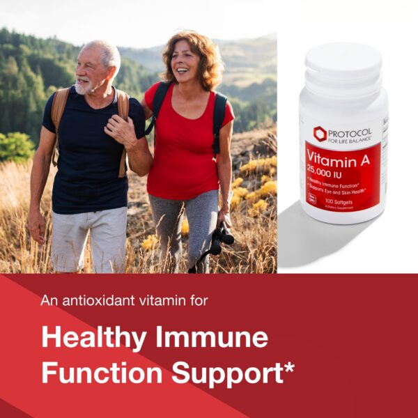 Version 1.0.0 Caja vitaminas A Protocol For Life Balance 25,000 UI 100 cápsulas blandas