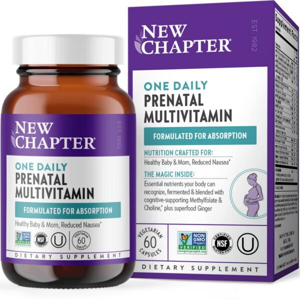 Caja vitaminas prenatales New Chapter 60 unidades