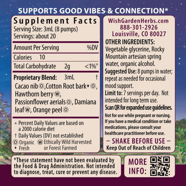 Caja del suplemento vegetal WishGarden Liquid Bliss