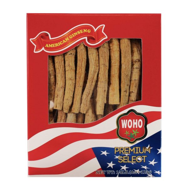 Caja WOHO American Ginseng 4oz calidad premium