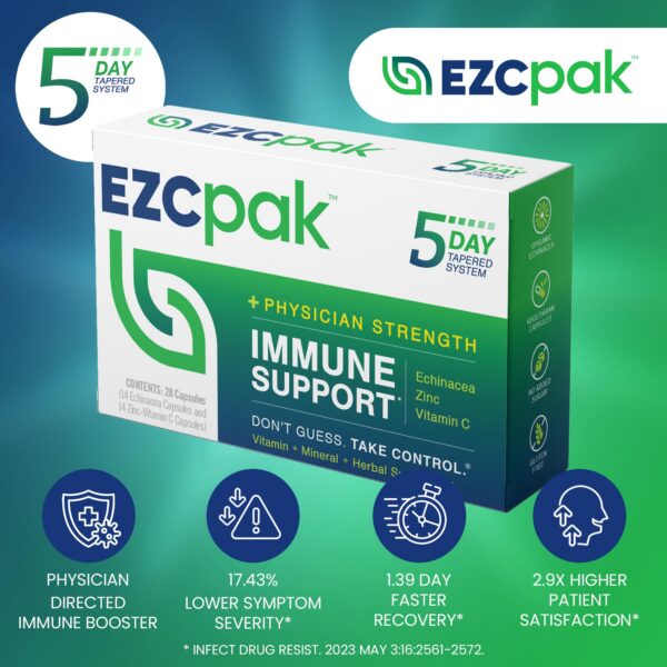 Cajas de EZC Pak suplemento inmunológico 5 días paquete 6