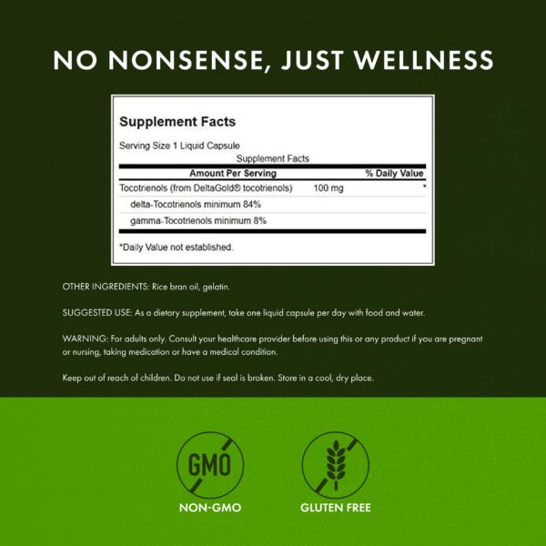 Cajas y frascos de tocotrienoles Swanson