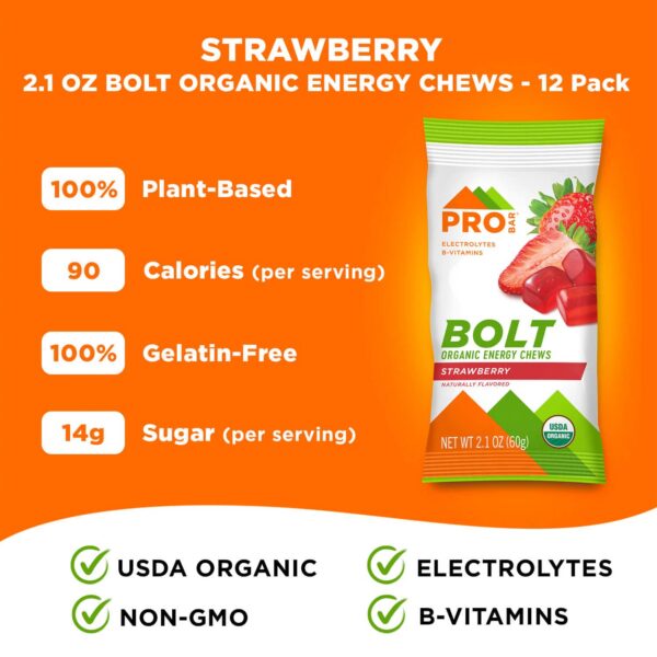 Cajas de gomitas PROBAR Bolt orgánicas y certificadas USDA