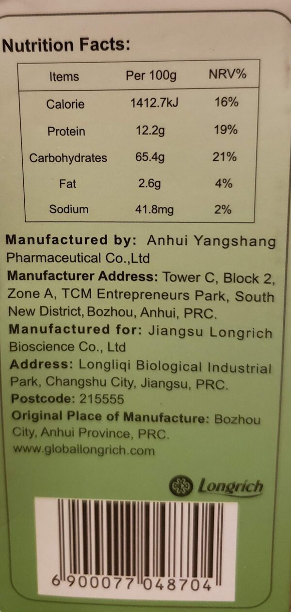 Cajas de té verde premium NutriVRich Longrich