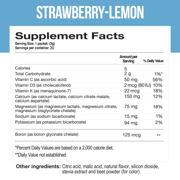 Caja de Cal-Mag Vites sabor fresa-limón