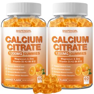 Gomitas de calcio citrato sabor naranja