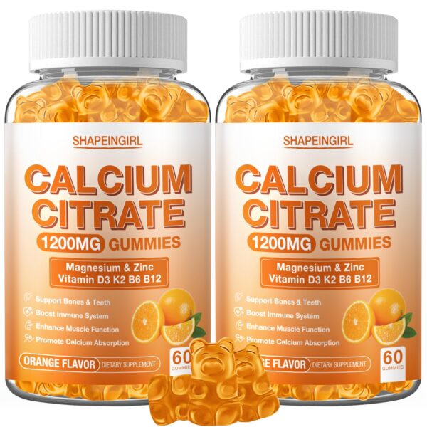 Gomitas de calcio citrato sabor naranja