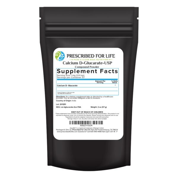 Calcio D-glucarato Prescribed for Life 56 g polvo