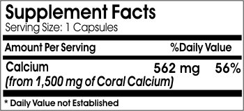 Version 1.0.0 Etiqueta Coral Calcium 1500 mg