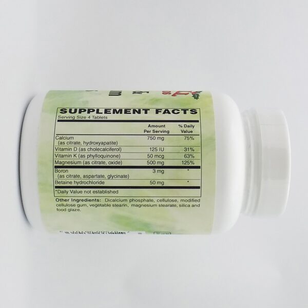 Detalles de tabletas calcio magnesio
