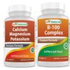 Frasco de calcio magnesio potasio B-100 complejo