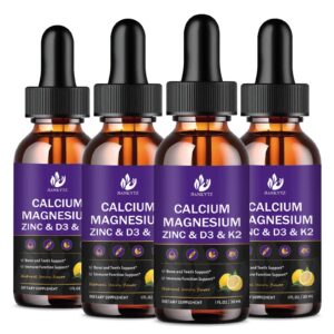 Frasco de calcio magnesio zinc gotas limon