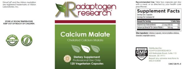 Etiqueta de vitamina D3 en envase