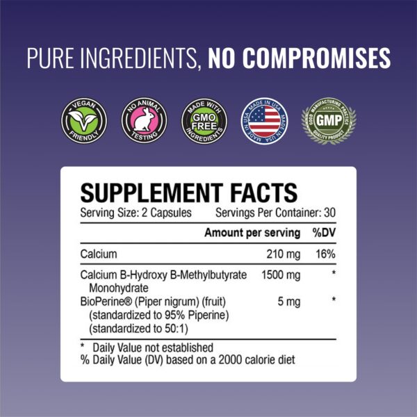 Detalle de etiqueta con calcio y bio-perine