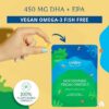 Etiqueta de ingredientes Calgee Omega-3 vegano
