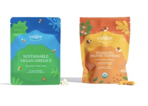 Calgee paquete Omega-3 vegano y cúrcuma orgánica
