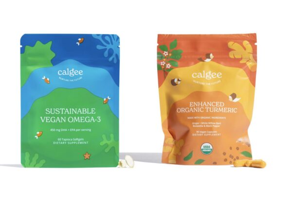 Calgee paquete Omega-3 vegano y cúrcuma orgánica
