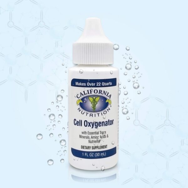 Gotas oxigeno liquido California Nutrition - etiqueta