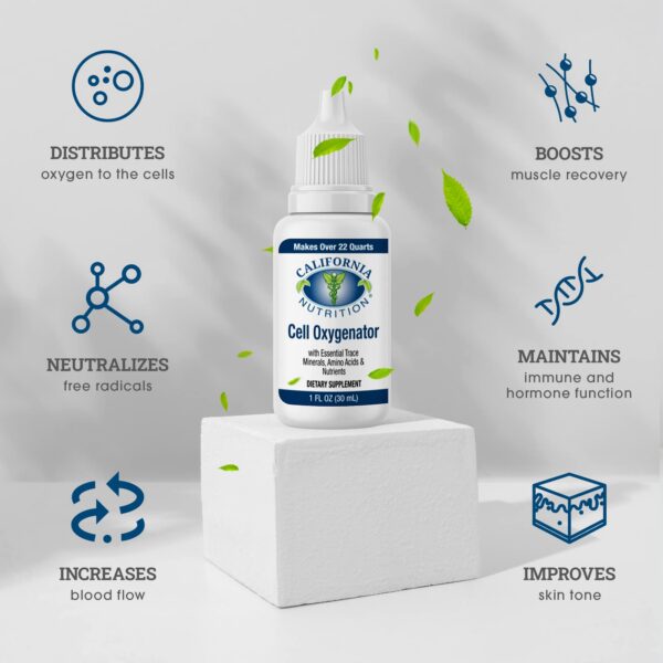 Botella de gotas de oxígeno lista para uso